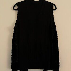 Rafaella Women's Faux Fur Open Front Vest Size Large